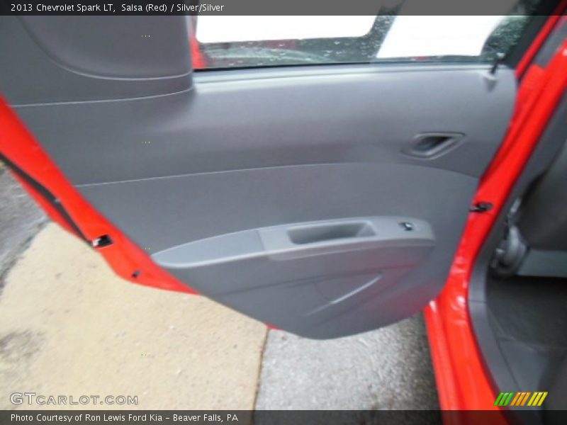 Salsa (Red) / Silver/Silver 2013 Chevrolet Spark LT