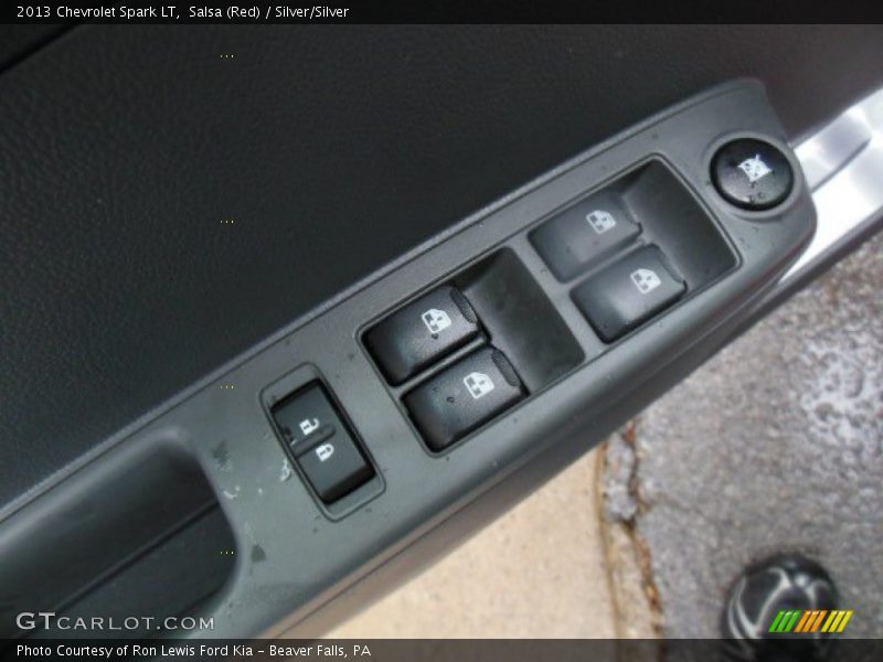 Salsa (Red) / Silver/Silver 2013 Chevrolet Spark LT