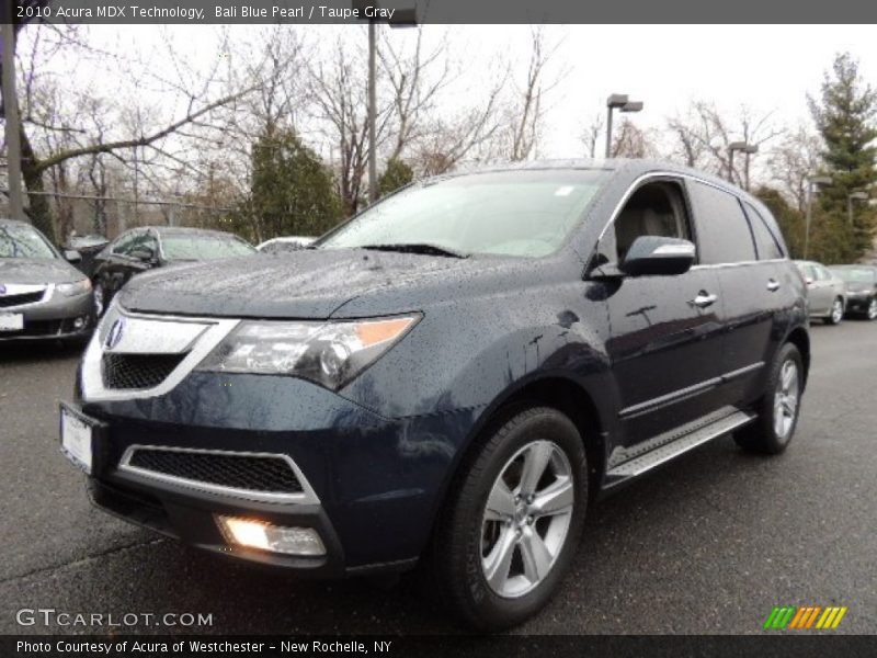 Bali Blue Pearl / Taupe Gray 2010 Acura MDX Technology