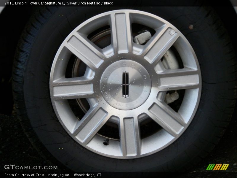 Silver Birch Metallic / Black 2011 Lincoln Town Car Signature L