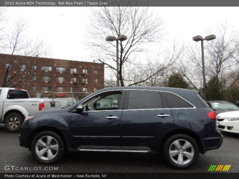 Bali Blue Pearl / Taupe Gray 2010 Acura MDX Technology