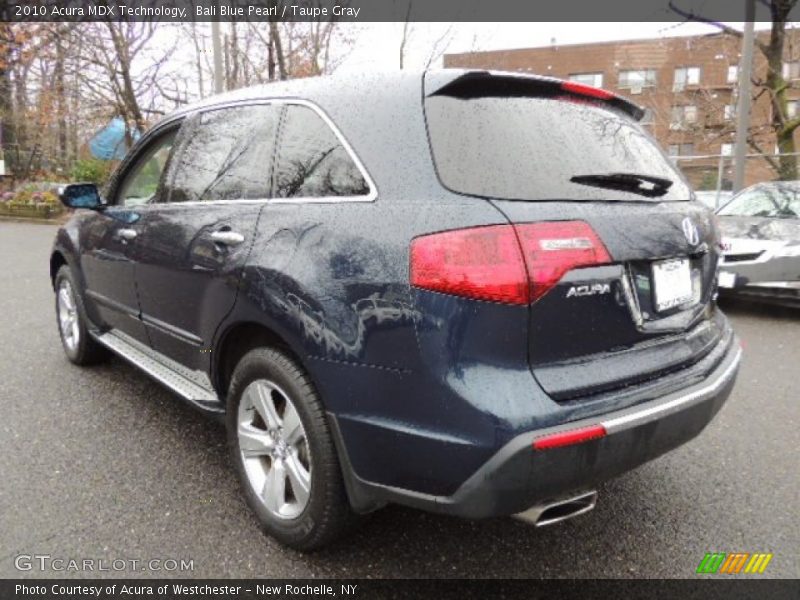 Bali Blue Pearl / Taupe Gray 2010 Acura MDX Technology