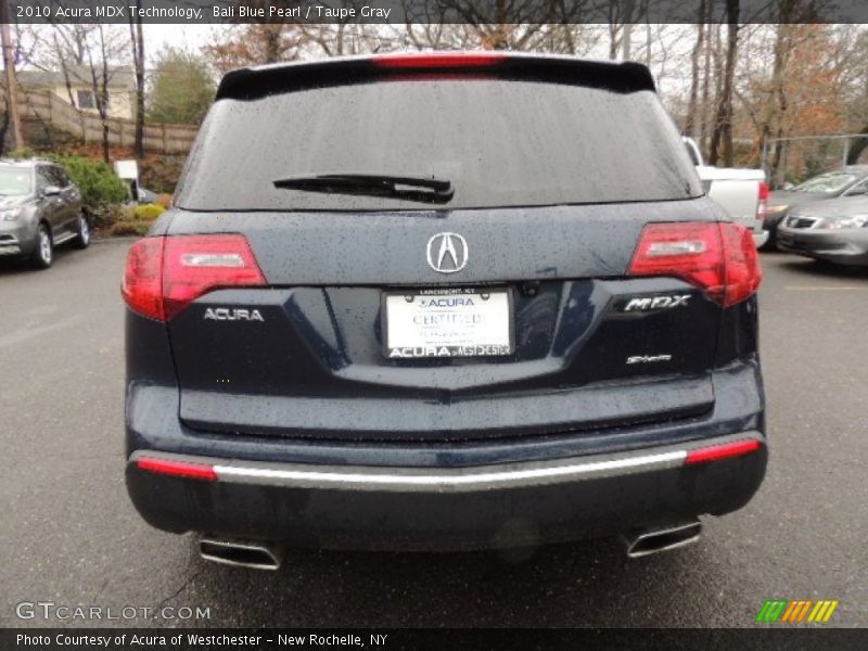 Bali Blue Pearl / Taupe Gray 2010 Acura MDX Technology