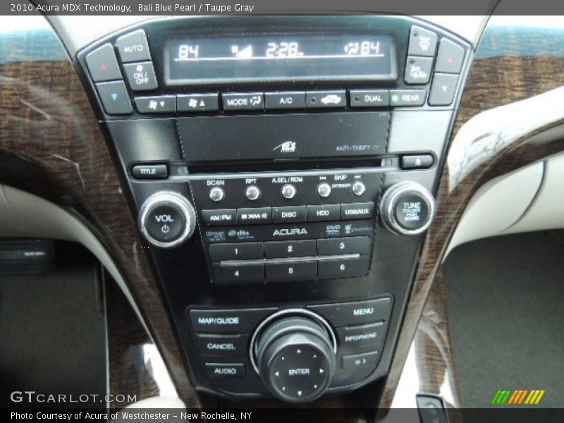 Bali Blue Pearl / Taupe Gray 2010 Acura MDX Technology