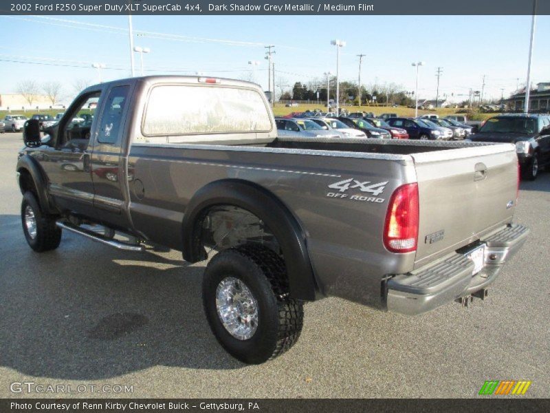 Dark Shadow Grey Metallic / Medium Flint 2002 Ford F250 Super Duty XLT SuperCab 4x4