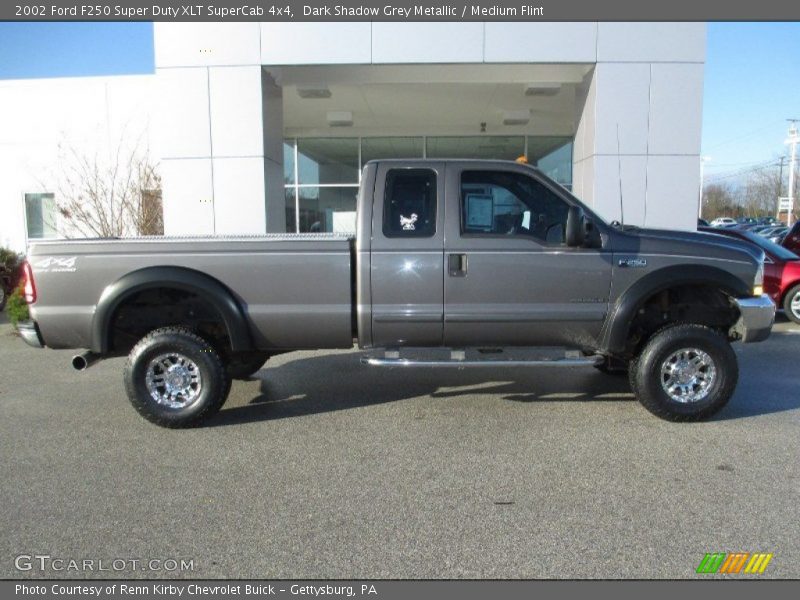 Dark Shadow Grey Metallic / Medium Flint 2002 Ford F250 Super Duty XLT SuperCab 4x4