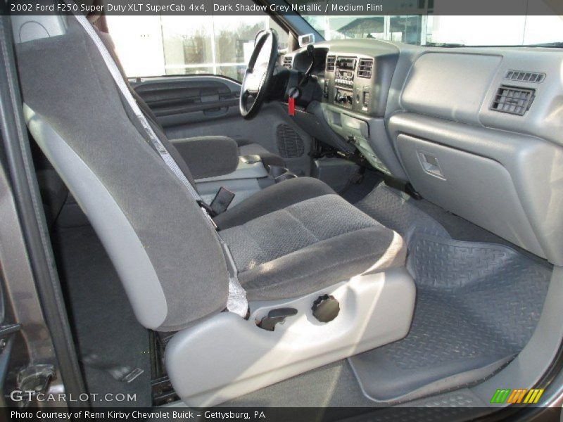Dark Shadow Grey Metallic / Medium Flint 2002 Ford F250 Super Duty XLT SuperCab 4x4