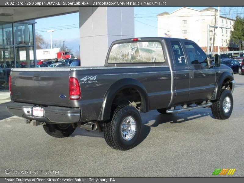 Dark Shadow Grey Metallic / Medium Flint 2002 Ford F250 Super Duty XLT SuperCab 4x4