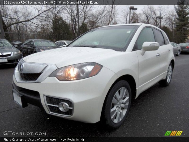 White Diamond Pearl / Ebony 2011 Acura RDX Technology SH-AWD