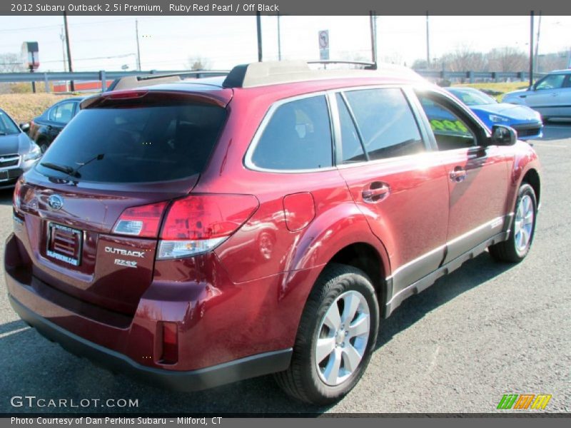 Ruby Red Pearl / Off Black 2012 Subaru Outback 2.5i Premium