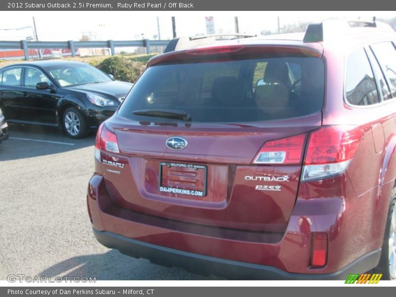 Ruby Red Pearl / Off Black 2012 Subaru Outback 2.5i Premium