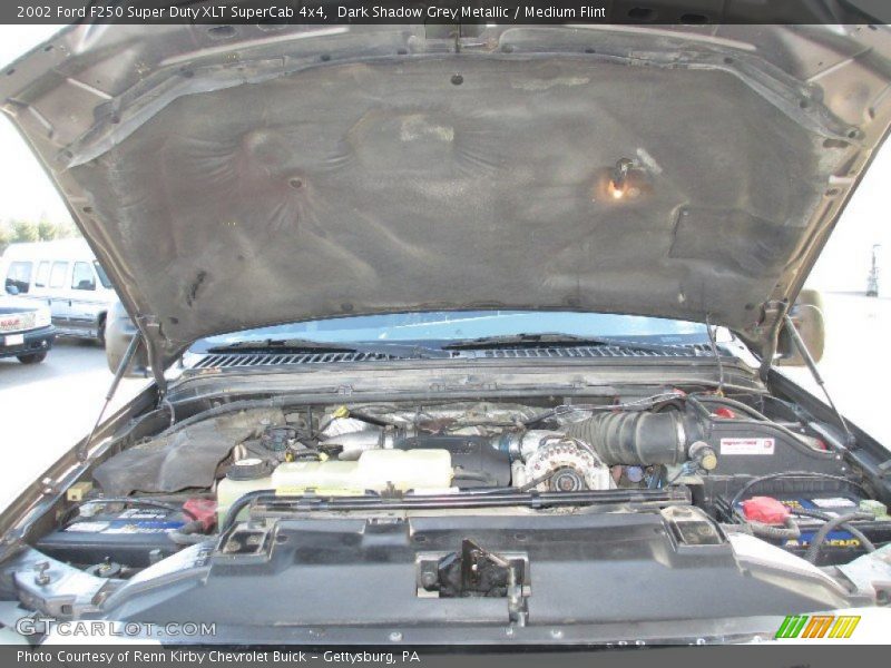 Dark Shadow Grey Metallic / Medium Flint 2002 Ford F250 Super Duty XLT SuperCab 4x4