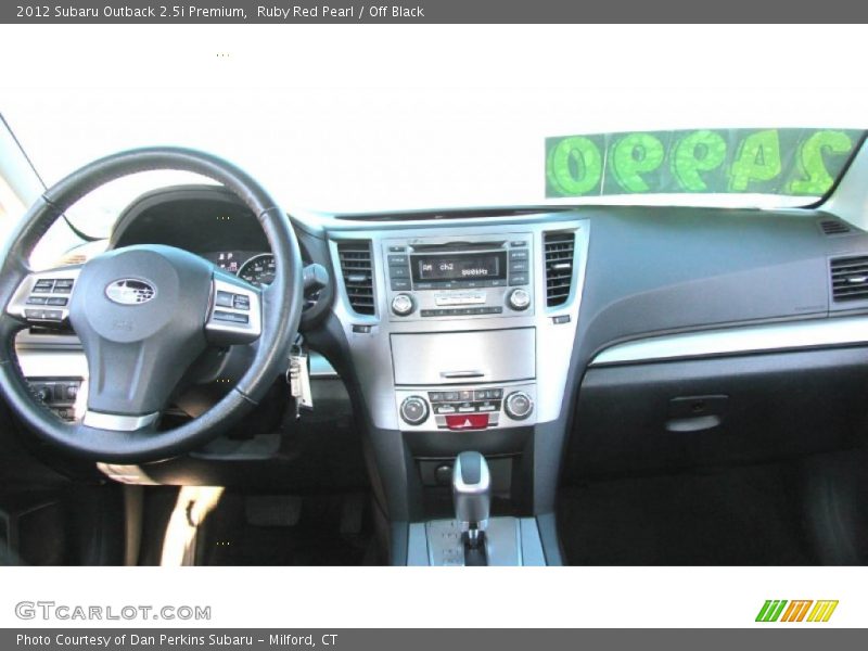 Ruby Red Pearl / Off Black 2012 Subaru Outback 2.5i Premium