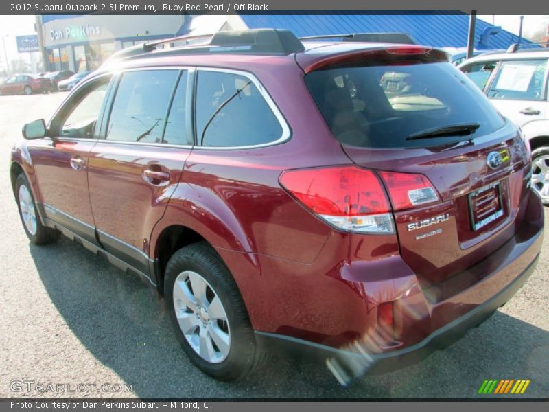 Ruby Red Pearl / Off Black 2012 Subaru Outback 2.5i Premium
