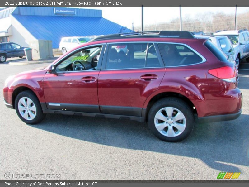 Ruby Red Pearl / Off Black 2012 Subaru Outback 2.5i Premium