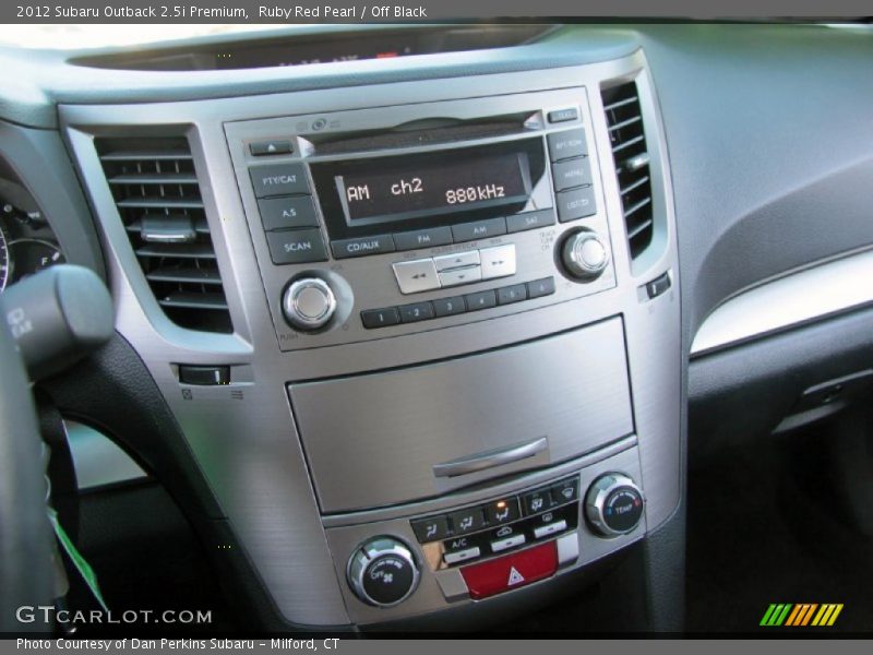 Ruby Red Pearl / Off Black 2012 Subaru Outback 2.5i Premium