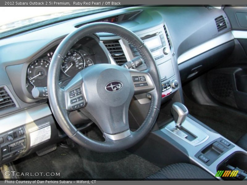 Ruby Red Pearl / Off Black 2012 Subaru Outback 2.5i Premium