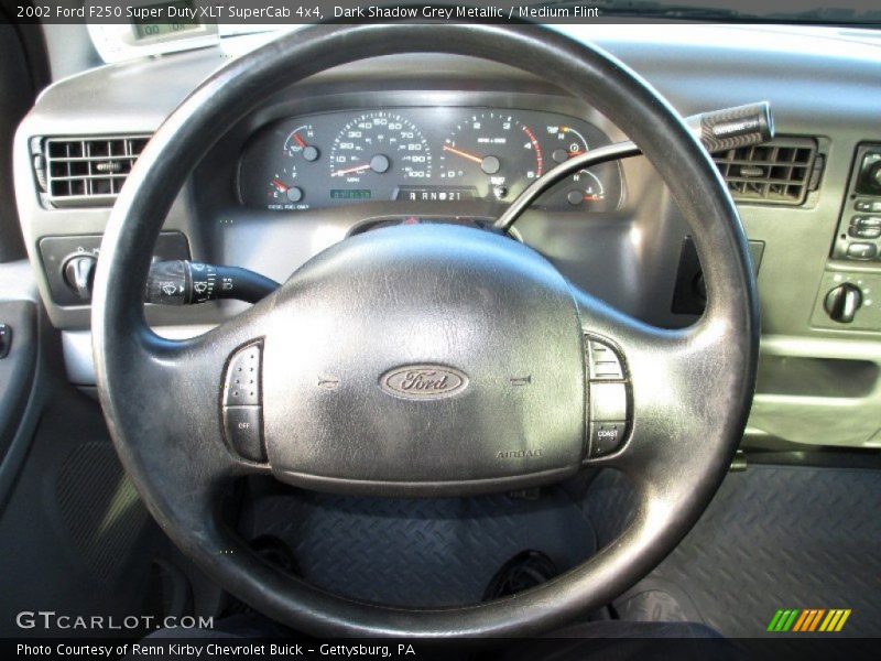 Dark Shadow Grey Metallic / Medium Flint 2002 Ford F250 Super Duty XLT SuperCab 4x4