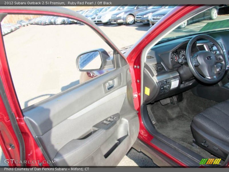 Ruby Red Pearl / Off Black 2012 Subaru Outback 2.5i Premium