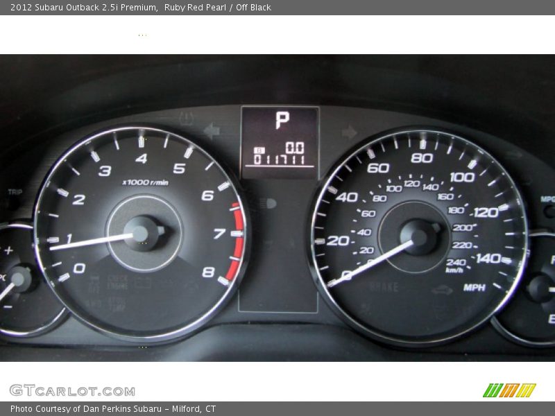 Ruby Red Pearl / Off Black 2012 Subaru Outback 2.5i Premium