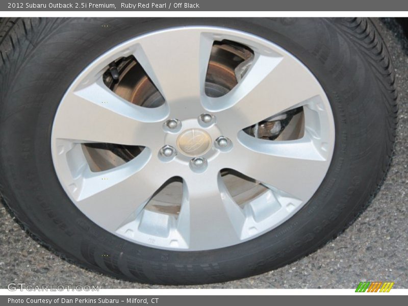 Ruby Red Pearl / Off Black 2012 Subaru Outback 2.5i Premium