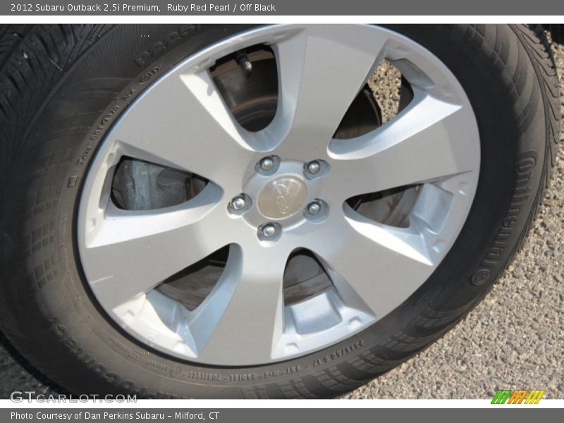 Ruby Red Pearl / Off Black 2012 Subaru Outback 2.5i Premium