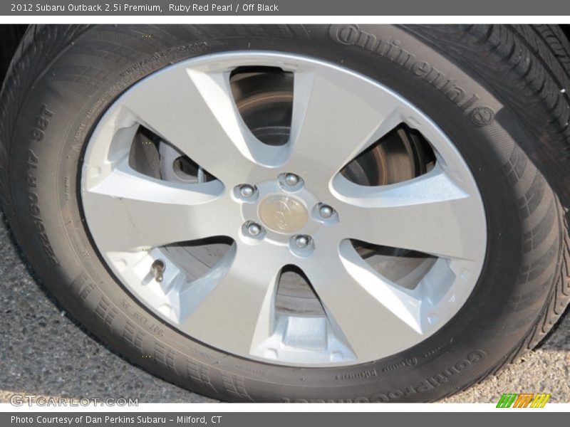 Ruby Red Pearl / Off Black 2012 Subaru Outback 2.5i Premium