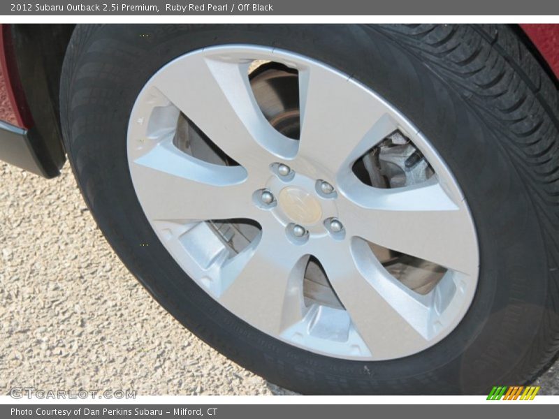 Ruby Red Pearl / Off Black 2012 Subaru Outback 2.5i Premium
