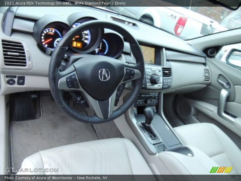 White Diamond Pearl / Ebony 2011 Acura RDX Technology SH-AWD