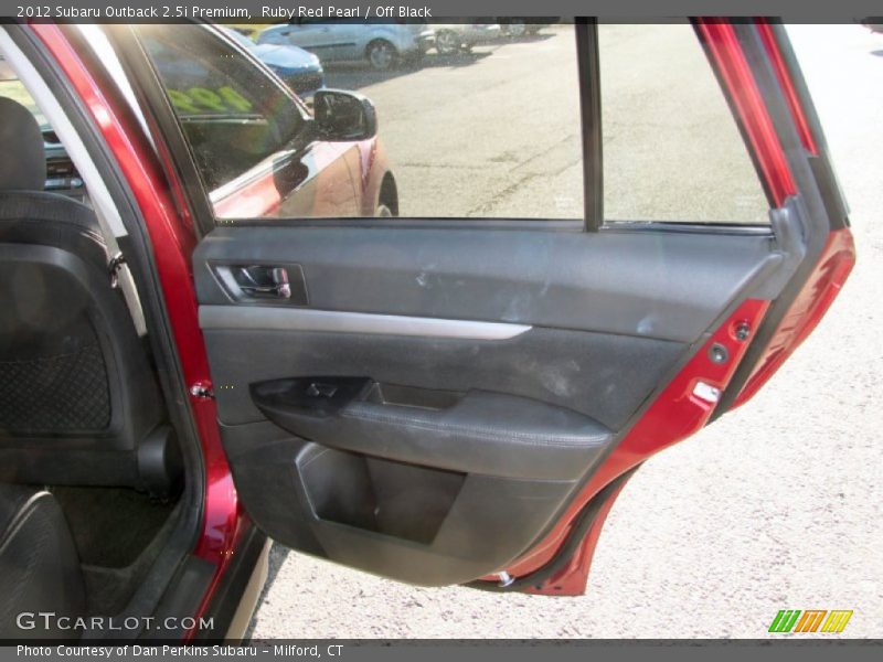Ruby Red Pearl / Off Black 2012 Subaru Outback 2.5i Premium