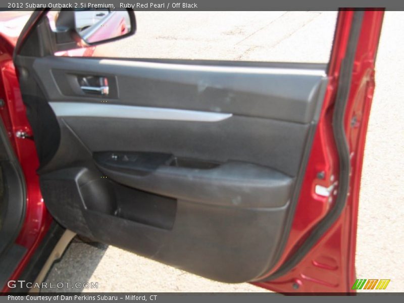 Ruby Red Pearl / Off Black 2012 Subaru Outback 2.5i Premium