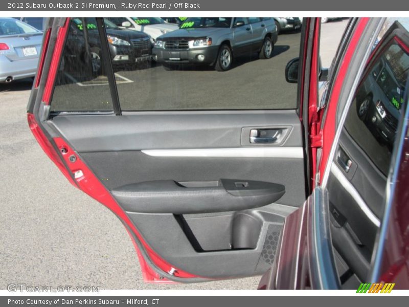 Ruby Red Pearl / Off Black 2012 Subaru Outback 2.5i Premium