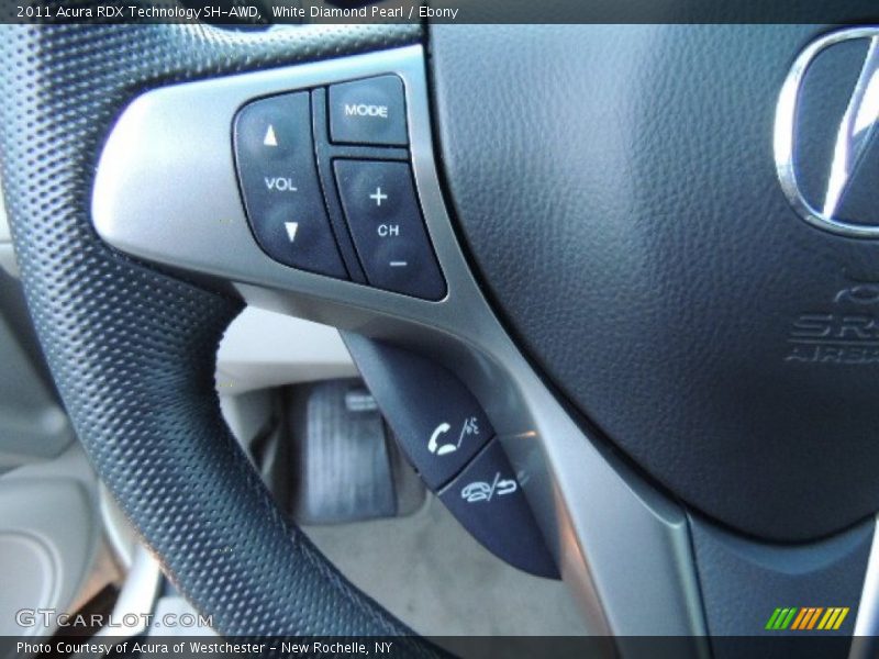 White Diamond Pearl / Ebony 2011 Acura RDX Technology SH-AWD