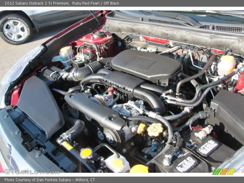 Ruby Red Pearl / Off Black 2012 Subaru Outback 2.5i Premium