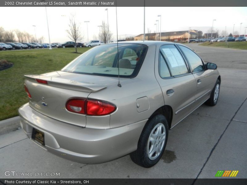 Sandrift Metallic / Neutral 2002 Chevrolet Cavalier LS Sedan
