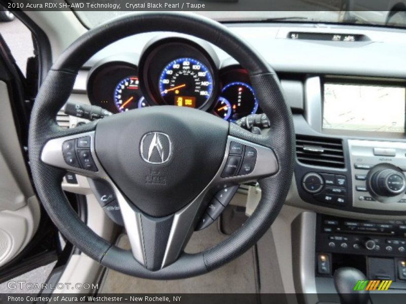 Crystal Black Pearl / Taupe 2010 Acura RDX SH-AWD Technology