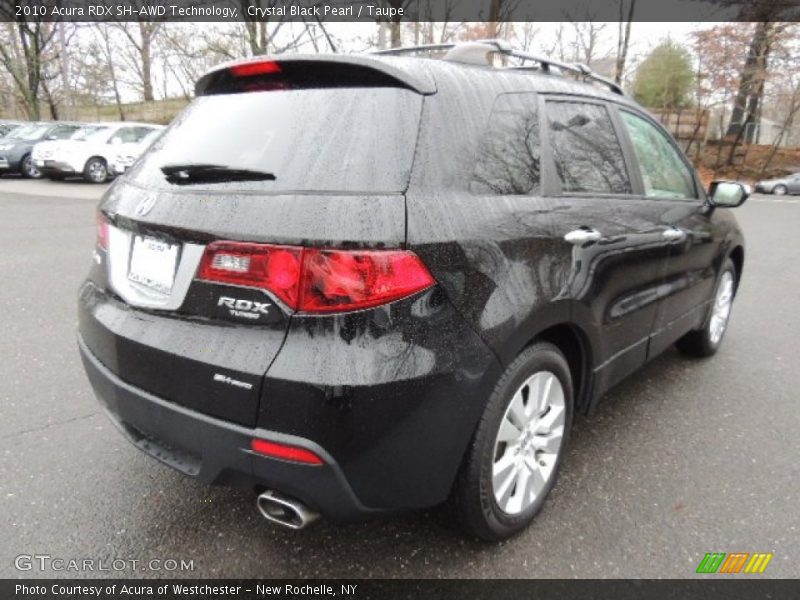 Crystal Black Pearl / Taupe 2010 Acura RDX SH-AWD Technology