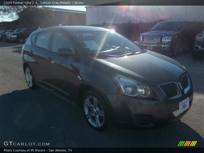 Carbon Gray Metallic / Ebony 2009 Pontiac Vibe 2.4