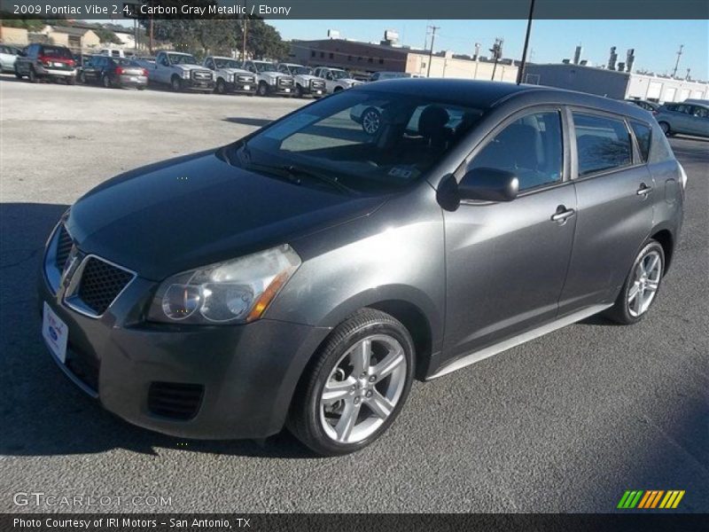 Carbon Gray Metallic / Ebony 2009 Pontiac Vibe 2.4