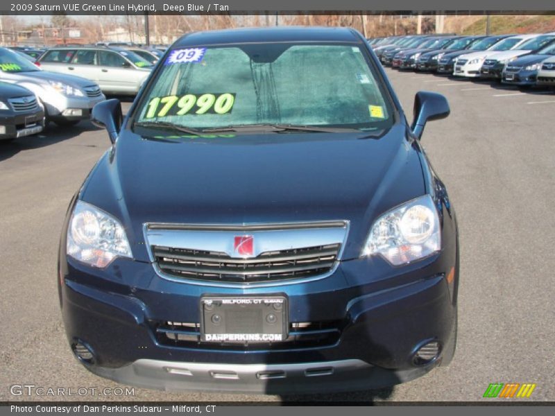 Deep Blue / Tan 2009 Saturn VUE Green Line Hybrid