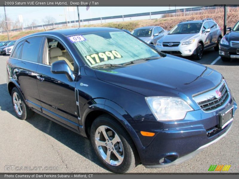 Deep Blue / Tan 2009 Saturn VUE Green Line Hybrid