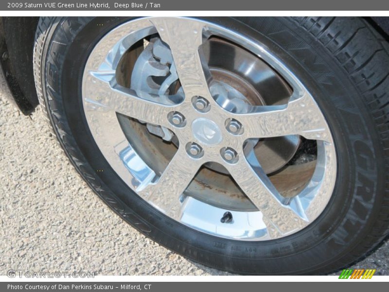 Deep Blue / Tan 2009 Saturn VUE Green Line Hybrid