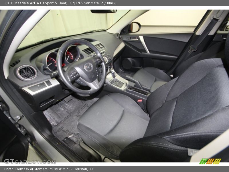 Liquid Silver Metallic / Black 2010 Mazda MAZDA3 s Sport 5 Door
