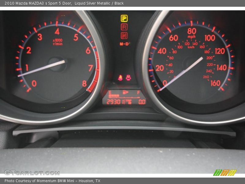 Liquid Silver Metallic / Black 2010 Mazda MAZDA3 s Sport 5 Door