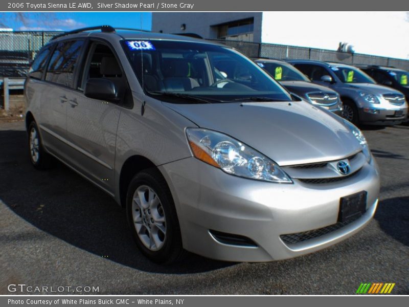 Silver Shadow Pearl / Stone Gray 2006 Toyota Sienna LE AWD