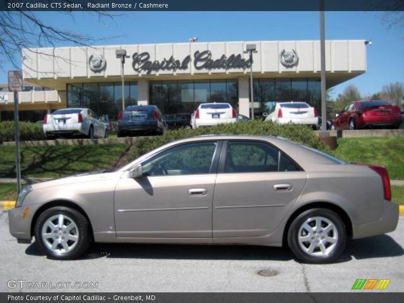 Radiant Bronze / Cashmere 2007 Cadillac CTS Sedan