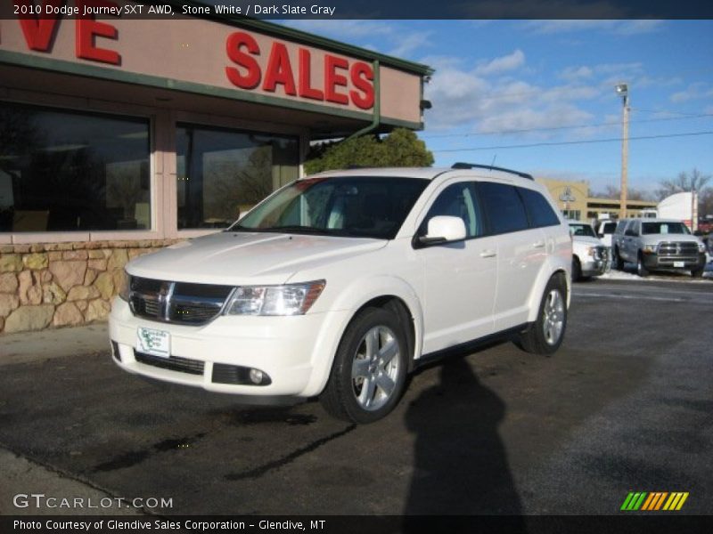 Stone White / Dark Slate Gray 2010 Dodge Journey SXT AWD