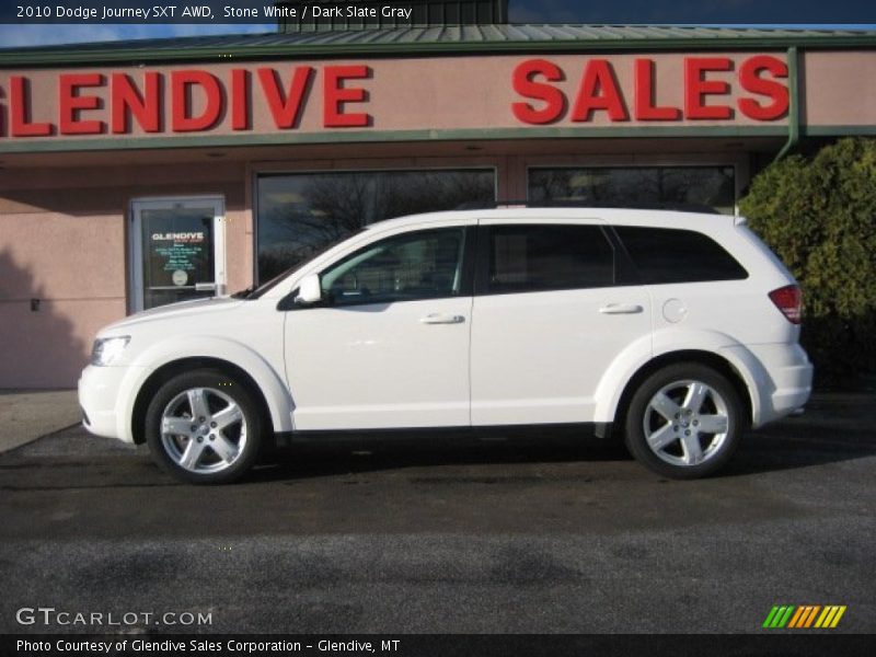 Stone White / Dark Slate Gray 2010 Dodge Journey SXT AWD