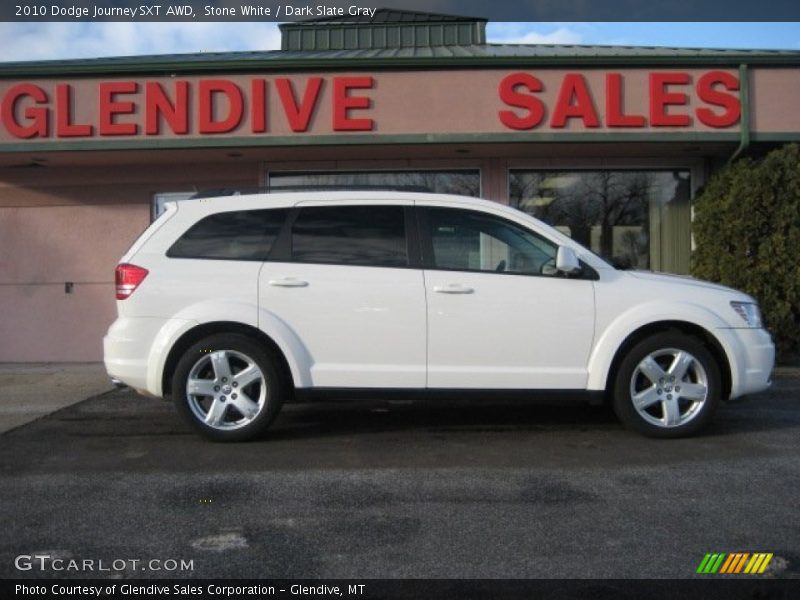 Stone White / Dark Slate Gray 2010 Dodge Journey SXT AWD
