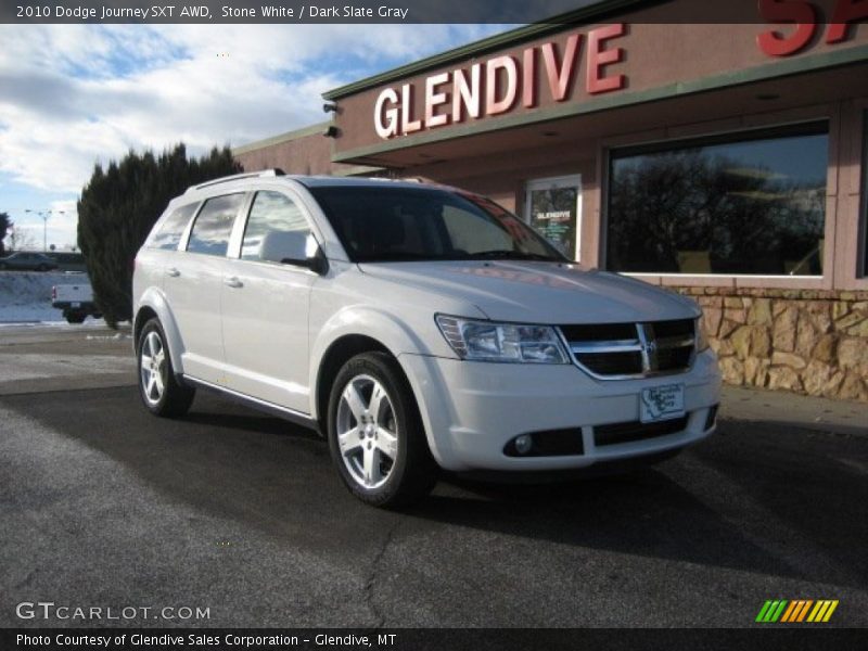 Stone White / Dark Slate Gray 2010 Dodge Journey SXT AWD